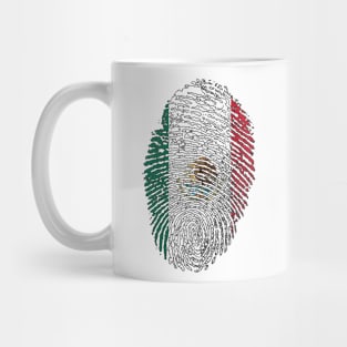 Mexico Flag - Mexican Flag - MX Flag Fingerprint Mug